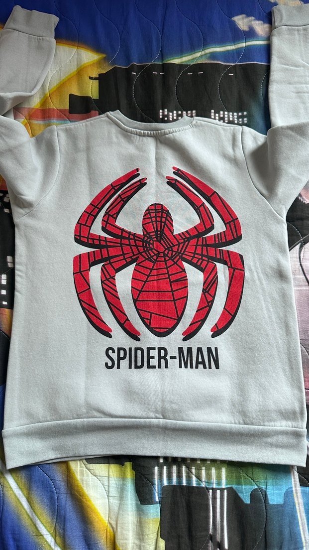 Marvel Baskılı Gri Erkek Sweatshirt - Görsel 4