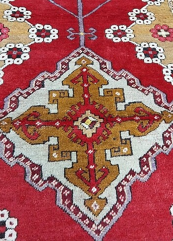  Beden kırmızı Renk El dokuma Kırşehir halısı 97x160cm
