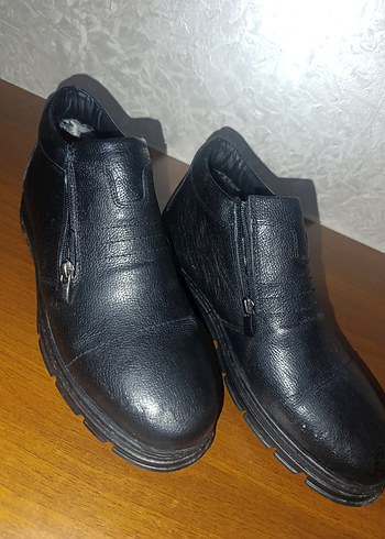 Fermuarlı Siyah Deri Erkek Bot - Görsel 3