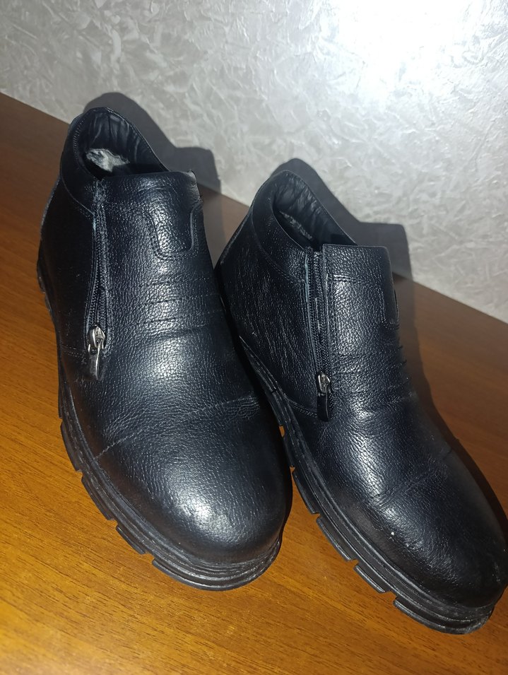 Fermuarlı Siyah Deri Erkek Bot - Görsel 3