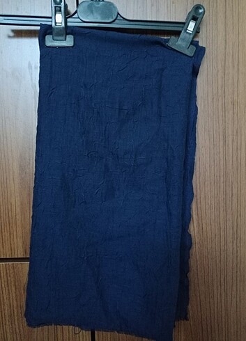 koyu lacivert kraft kumaş şal 