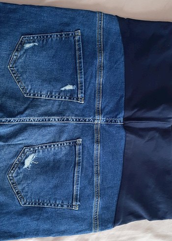44 Beden Lacivert Hamile Kot Pantolon