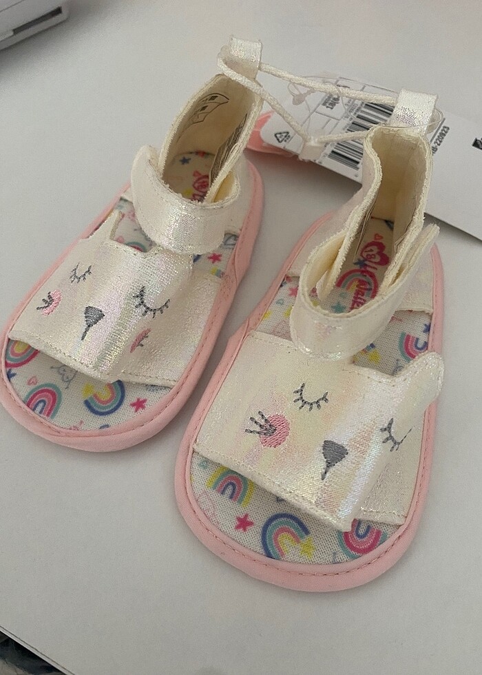 Kız bebek sandalet - Görsel 4