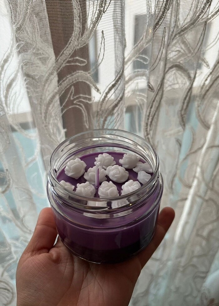 El Yapım Kavanoz Mum - Görsel 2