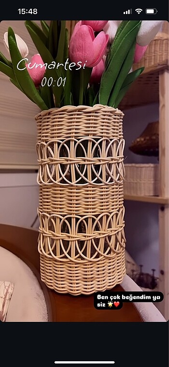 Rattan vazo