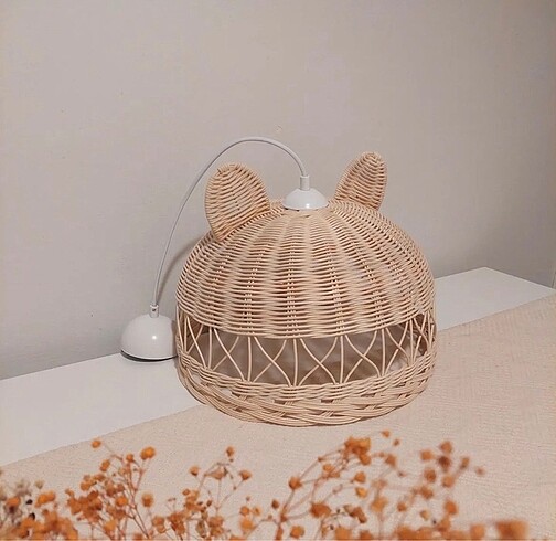 Rattan çoçuk odası avize