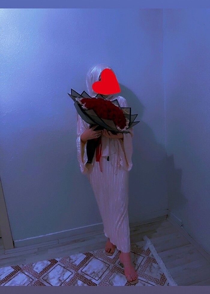 Pileli elbise - Görsel 4