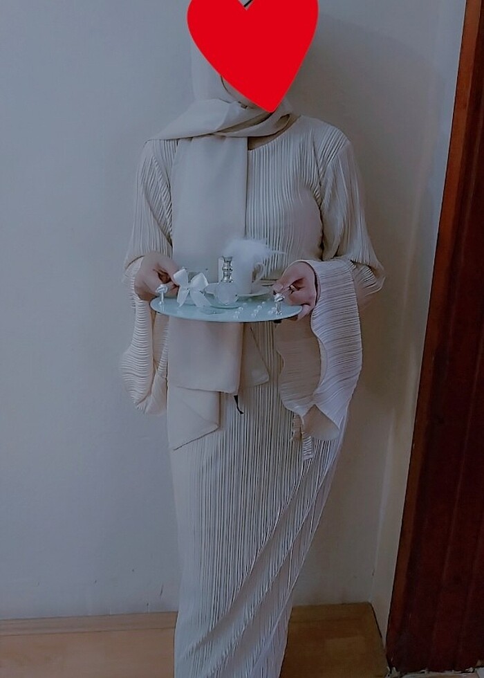 Pileli elbise - Görsel 2