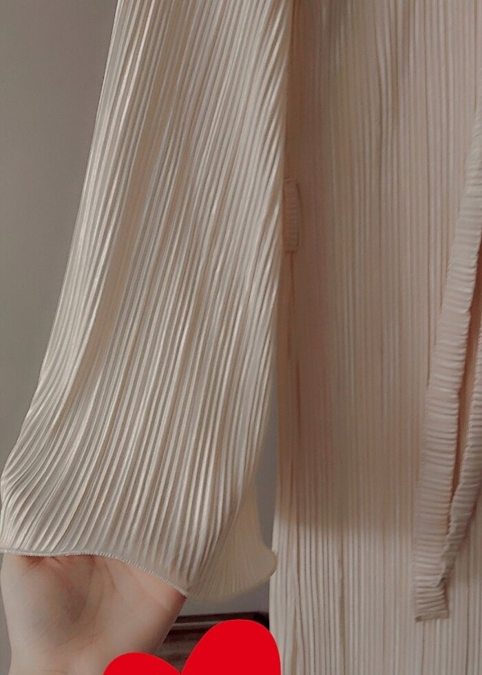 Pileli elbise - Görsel 5