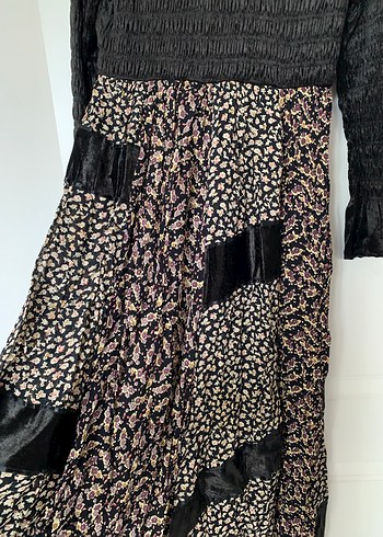 Siyah  Uzun Bohem Elbise, 38 beden - Görsel 5