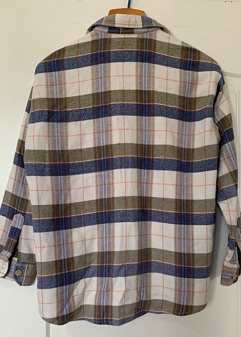 Erkek Düğmeli Uzun Kollu Kareli Gömlek, 7 No - Görsel 2