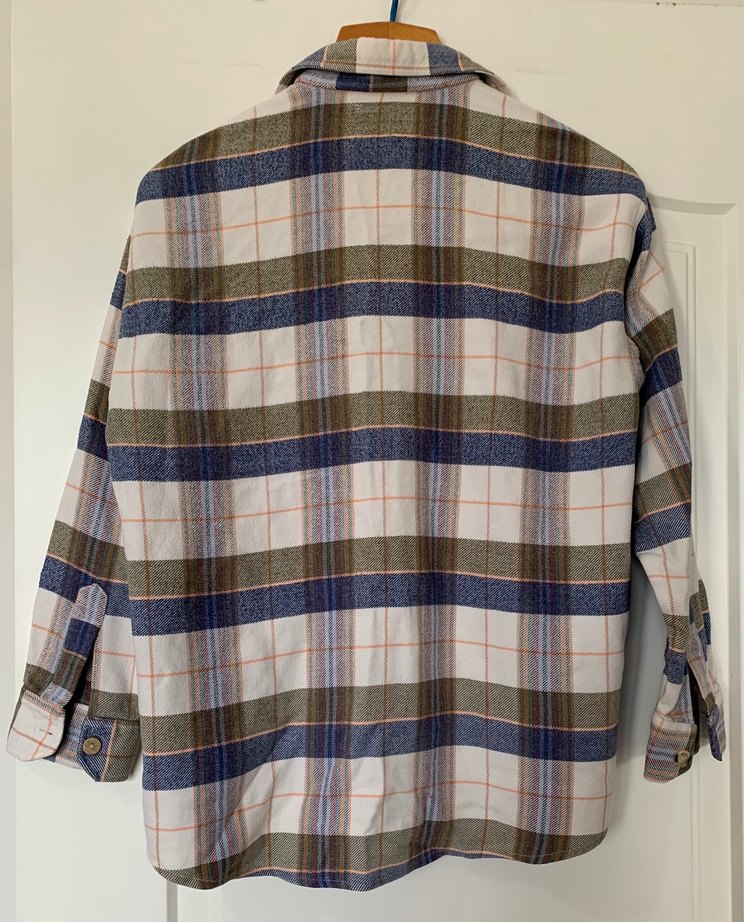 Erkek Düğmeli Uzun Kollu Kareli Gömlek, 7 No - Görsel 2