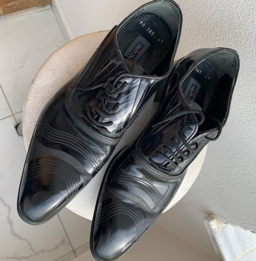 Erkek Siyah Rugan Klasik Ofis Ayakkabısı - Görsel 2