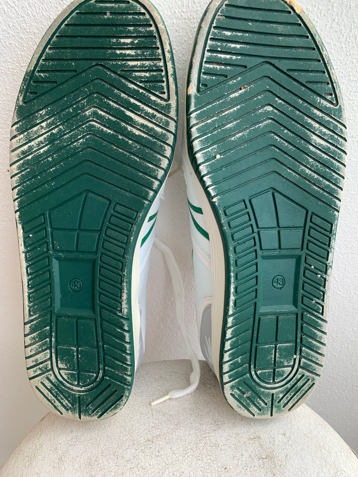 Lacoste Beyaz Bağcıklı erkek Spor Ayakkabı, 43 No - Görsel 4