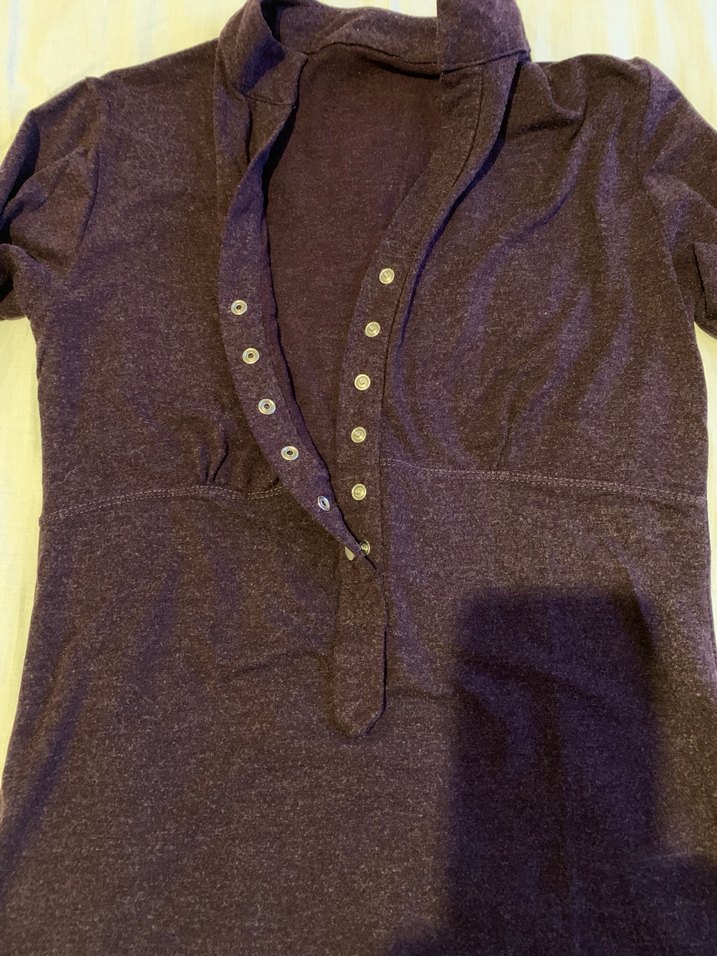 Düğmeli, haki yaka, 38 Beden,İPEKSİ YÜN - Görsel 3