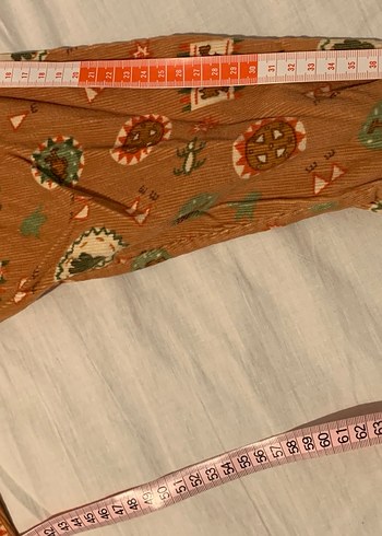 Düğmeli, Fitilli Kadife, 2 Numara Çocuk Gömlek - Görsel 5