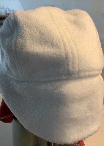 Beyaz Kadın Polar Şapka,  54 No, ŞIK - Görsel 3