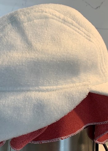 Beyaz Kadın Polar Şapka,  54 No, ŞIK - Görsel 2