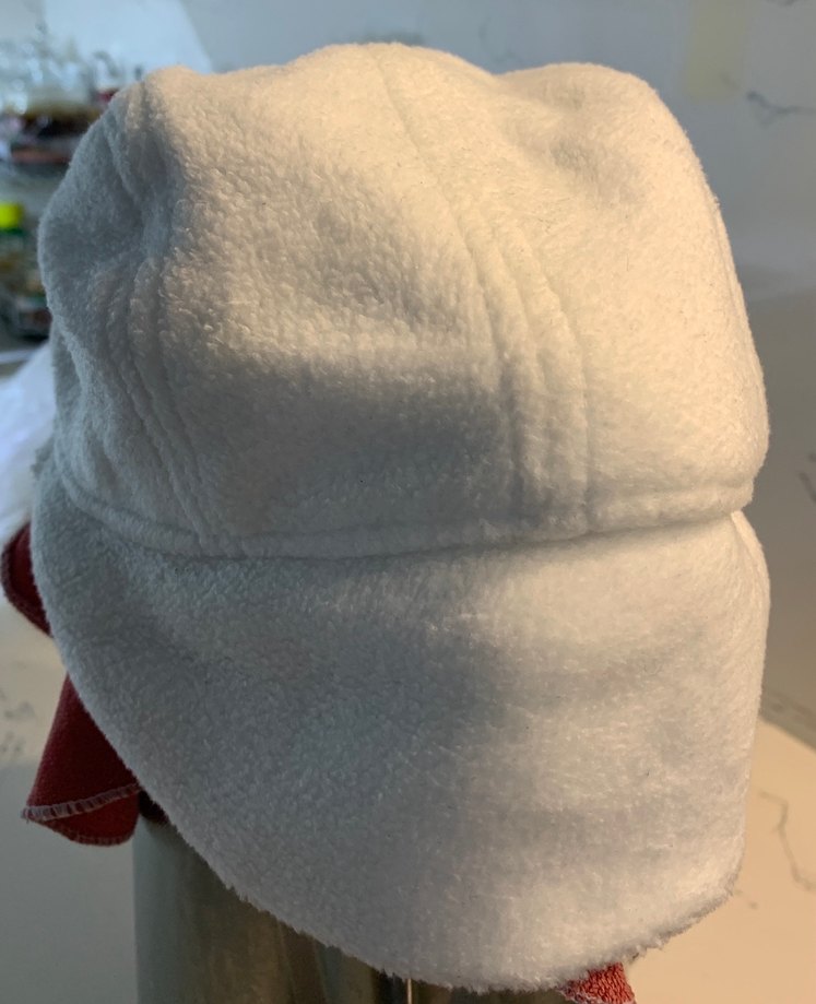 Beyaz Kadın Polar Şapka,  54 No, ŞIK - Görsel 3