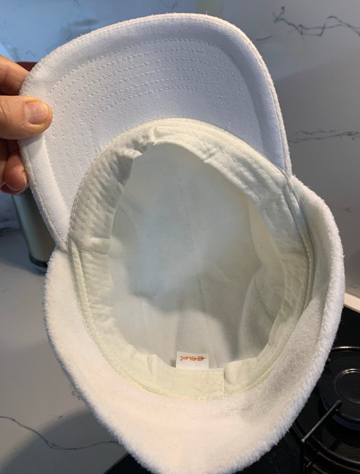 Beyaz Kadın Polar Şapka,  54 No, ŞIK - Görsel 5