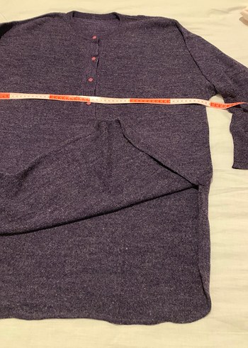 Mor Kadın Yün Kazak Uzun Kollu,tunik - Görsel 5