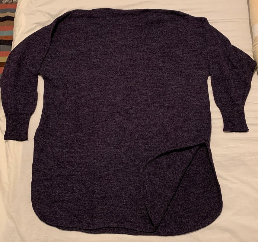 Mor Kadın Yün Kazak Uzun Kollu,tunik - Görsel 2
