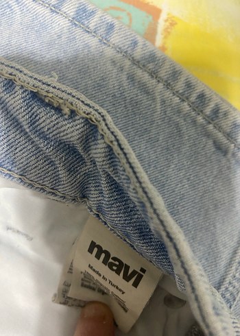 Erkek Mavi Bol Kesim Midi Kot Pantolon - Görsel 5