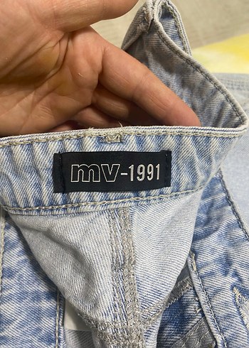 Erkek Mavi Bol Kesim Midi Kot Pantolon - Görsel 3