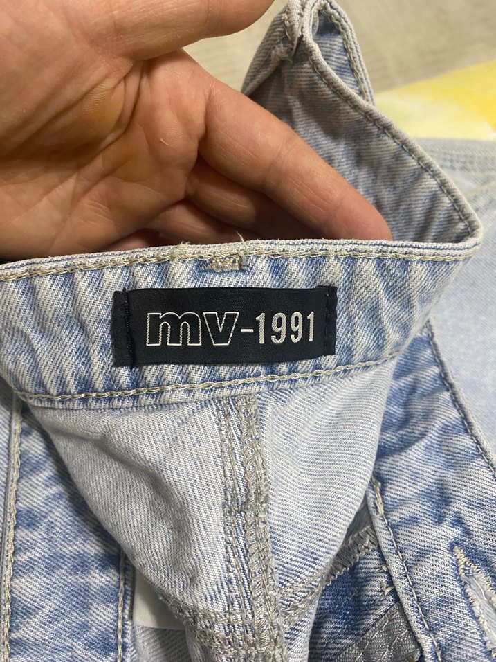 Erkek Mavi Bol Kesim Midi Kot Pantolon - Görsel 3