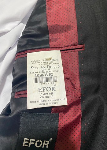 Efor Düğmeli Siyah Erkek Takım Ceketi - Görsel 4