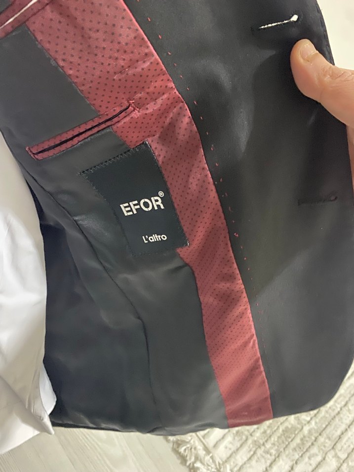 Efor Düğmeli Siyah Erkek Takım Ceketi - Görsel 2