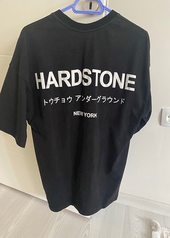 Siyah Hardstone Baskılı Erkek Tişört - Görsel 2