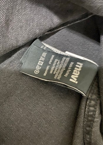 Mavi Siyah Denim uzun Kollu Erkek Gömlek - Görsel 3