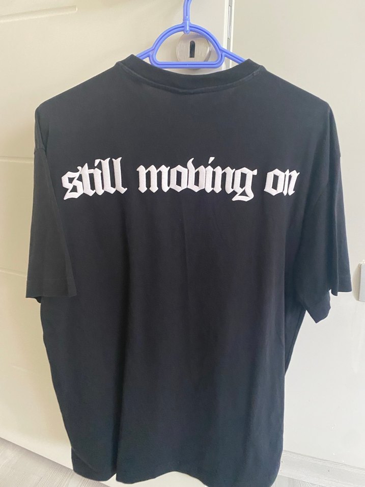 Siyah Baskılı Erkek Tişört - Görsel 2