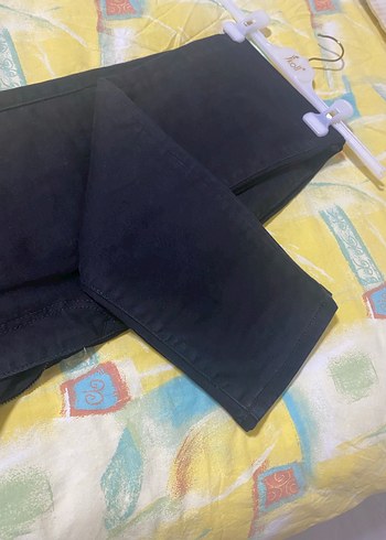 Mavi Siyah Kemerli erkek Kumaş Pantolon - Görsel 2