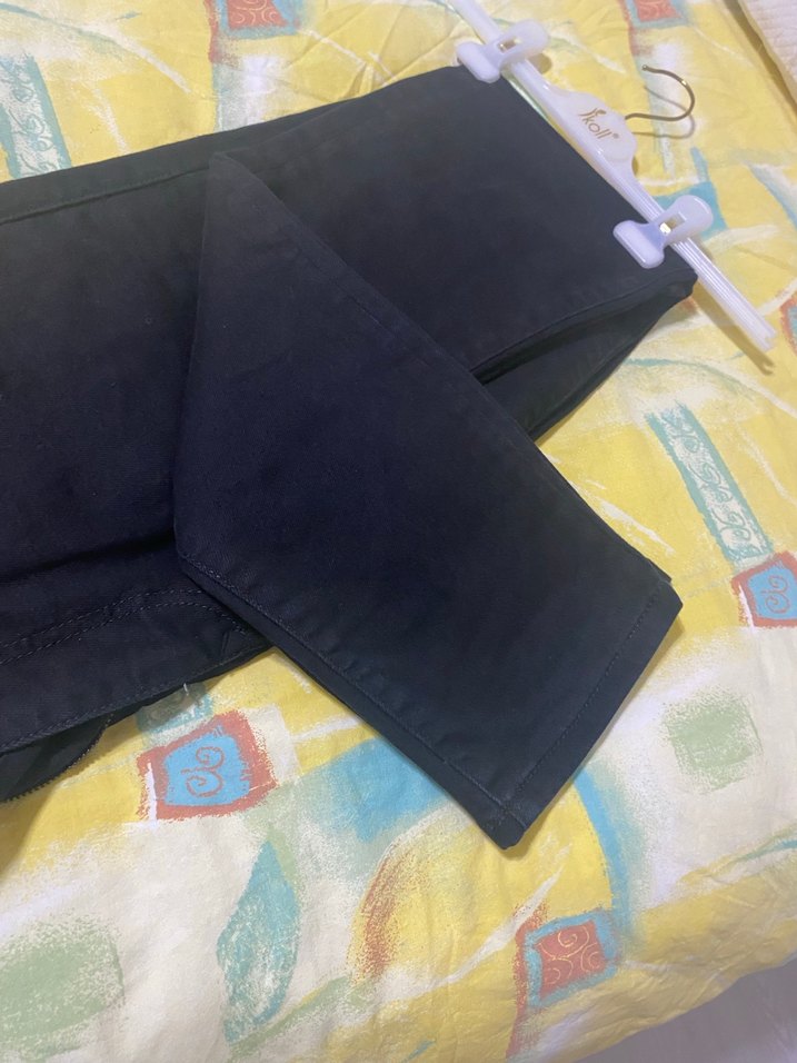 Mavi Siyah Kemerli erkek Kumaş Pantolon - Görsel 2