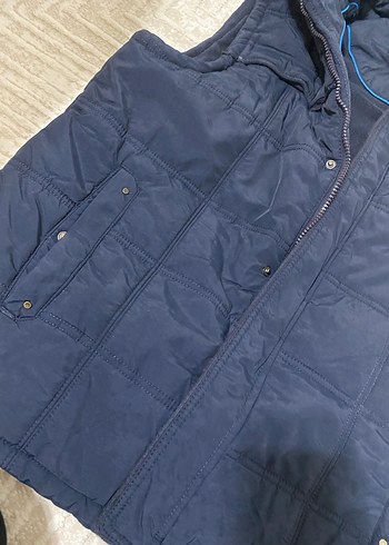 Erkek Lacivert Kapüşonlu Yelek - Görsel 2