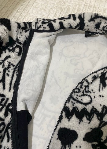 Erkek Gri Örgü Baskılı Salaş Kazak - Görsel 2