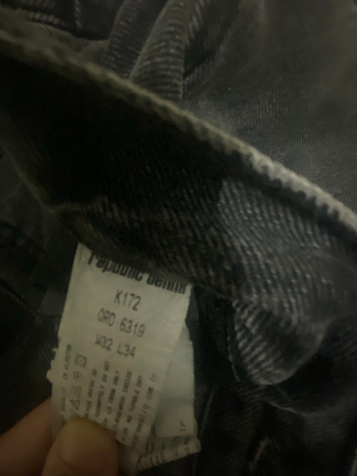 Siyah Salaş erkek Kot Pantolon - Görsel 3