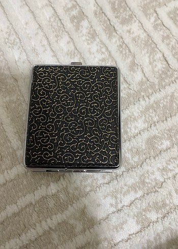 Kahverengi Parlak Yılan Derisi Desenli sigara kutusu - Görsel 3