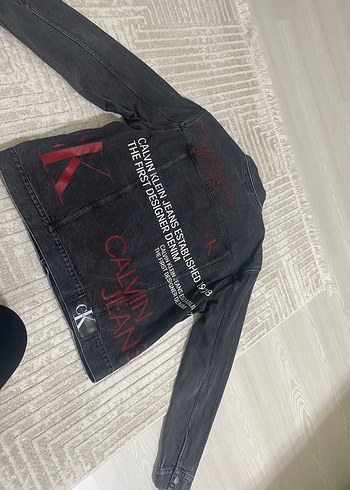 CALVİN KLEIN Düğmeli Siyah Erkek Denim Ceket - Görsel 3