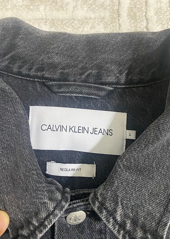 CALVİN KLEIN Düğmeli Siyah Erkek Denim Ceket - Görsel 5