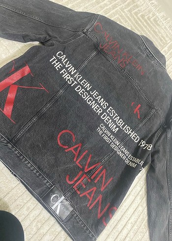 CALVİN KLEIN Düğmeli Siyah Erkek Denim Ceket - Görsel 4