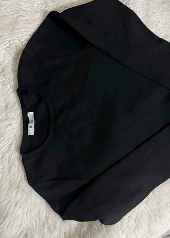 Siyah Kadın Midi Elbise Drapeli - Görsel 3