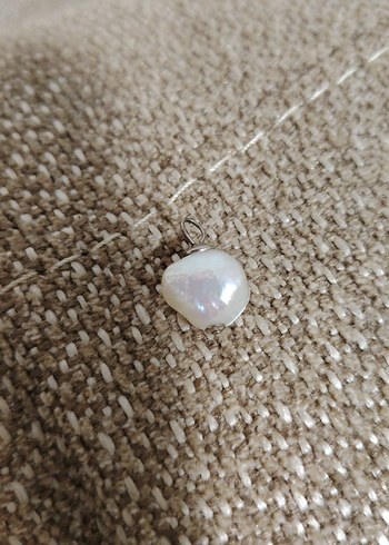 İnci ve akvamarin Doğaltaş kolye ucu 2 li satilir - Görsel 3