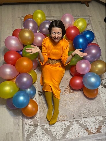 BSL FASHION Saten elbise