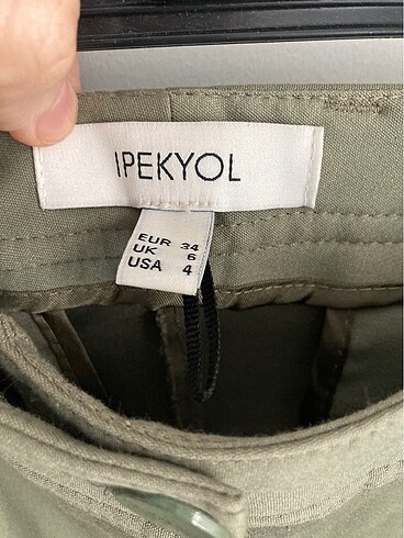 34 Beden haki Renk İpekyol Haki Pantalon