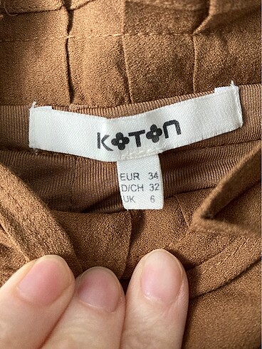 34 Beden Koton Midi Etek