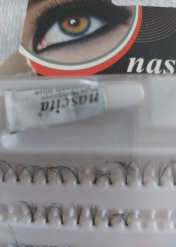 Nascita Salon Profesyonel Beyaz Takma Kirpik ve ruj 2adet - Görsel 6