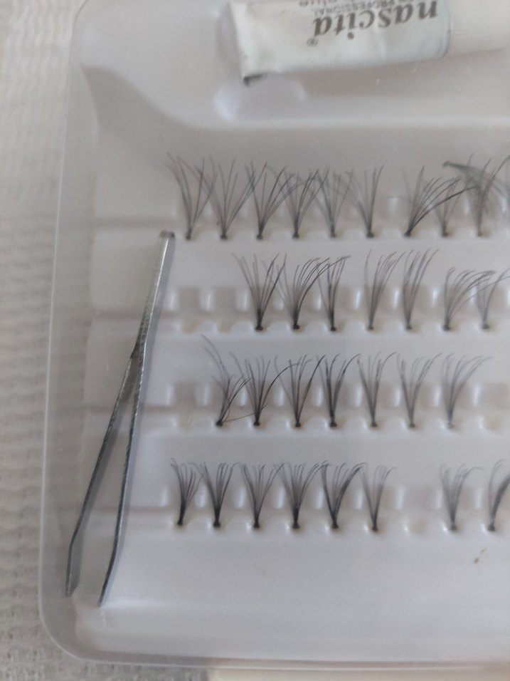 Nascita Salon Profesyonel Beyaz Takma Kirpik ve ruj 2adet - Görsel 5